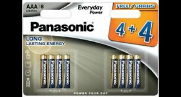 Panasonic Alkaline Everyday Power AAA 8x