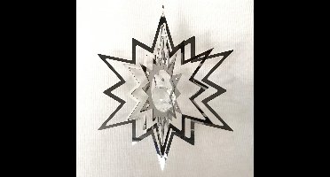 Nature's Melody Cosmo Spinner Star / ster  roestvrij staal ca.13cm / 5" windspinner