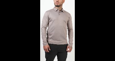 BASKO - POLO - LANGE MOUW - TAUPE - MAAT XL