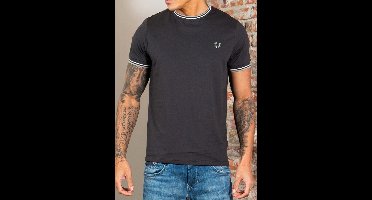 Fred Perry Twin tipped t-shirt - anchor grey ecru seagrass
