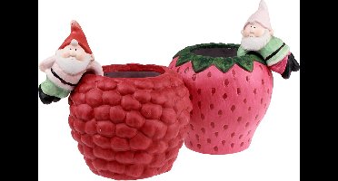 Keramische pot plantenbak randhanger dwerg Ø14,5cm 2st