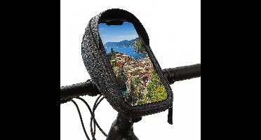 Opline Telefoonhouder - racefiets, waterdicht, universeel, met opbergvak