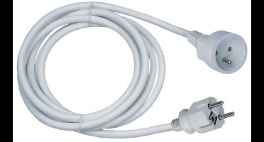 Verlengsnoer - GAO - 16A - 10m kabel - Wit - Robuust - Flexibel