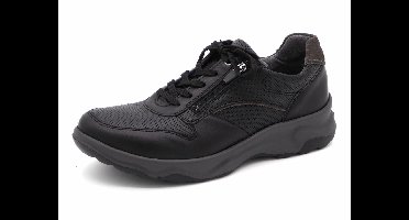 Waldläufer Heren Sneaker - 718006-316-991 Zwart - Wijdte H - Maat 9½ (44)