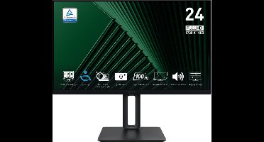 MSI PRO MP245PG - Full HD Monitor - 100hz - 24 inch - Speakers - 4 Way Adjustable