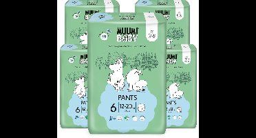 Muumi Baby Eco Luierbroekjes - Maat 6 - 12-20 kg - 180 stuks- Hypoallergeen - Gevoelige Huid - Parfumvrij - MaandBox