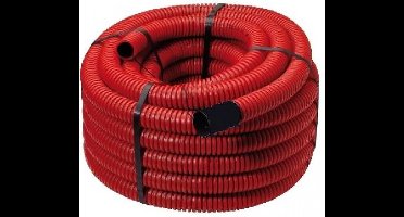 Besli Mantelbuis PE 75mm prijs per rol - Rood - 50 meter