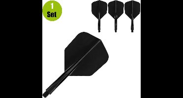 Condor Axe Flight System - Small Black - Dart Flights