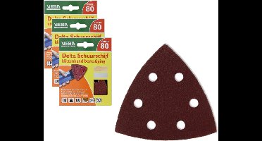 3 stuks Veba Schuurschijf met Klittenband Diamandvorm 96 mm P80 P10 - Voordeelverpakking