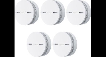 Netatmo Slimme Rookmelder - 10 jaar batterij - 5 Pack