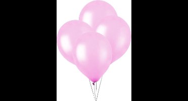 Metallic Ballonnen Candy Pink - 50 Stuks