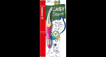 STABILO EASYoriginal - Ergonomische Rollerball - Blauwe Uitwisbare Inkt - Linkshandig - Metallic Edition - Navulbaar - Neon Roze/Metallic