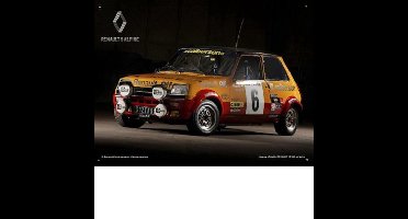 Renault 5 Alpine Metalen Wandbord 30 x 40 cm.