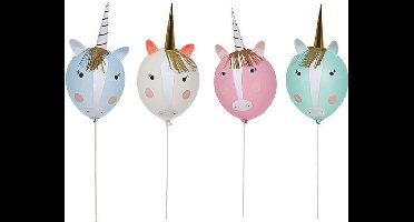 Meri meri - ballonnen - Unicorn Ballonnenset (4st)