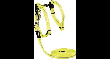 Rogz for Dogs Alleycat Tuigje Met Looplijn - Geel - 11.9x21.5 cm
