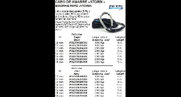 Touw met Lus voor Aanmeren Zwart 'Storm' (diameter: 12mm, lengte: 6m) (POL3710260612)