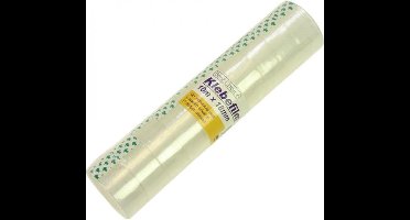 Transparante plakband - 10 rollen -  breed 10mx18mm