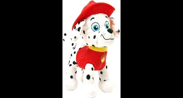 Nickelodeon Knuffel Paw Patrol Marshall 21 Cm Wit/rood