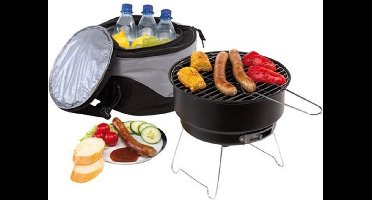 Picknicktas met barbecue en koelvak voor 2 personen