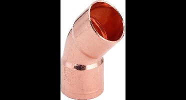 Roodkoperen bocht 45° - 15mm x 15mm (2 stuks)
