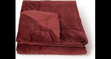 Package Deal 2x Dreamhouse Bedding Topper Hoeslaken Katoen 180x220 - Wit - Rood