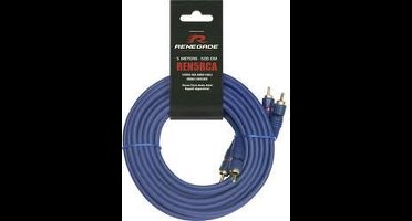 Renegade Ren5RCA Cinch-kabel 5.00 m [2x Cinch-stekker - 2x Cinch-stekker]