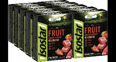 Isostar Energy - Fruit Boost - Aarbei - 10 x 100 gr