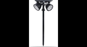 Solar buitenlamp - Prikspot 'Vision' buiten - Twee spots - 5 lichtstanden - Tuinverlichting op zonne-energie