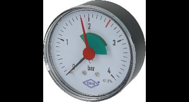 Manometer verwarming CV 1/4" axiaal Ø 63 mm