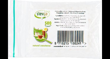 Stevia Zoetjes: navulverpakking - Zak stevia: 500 stuks