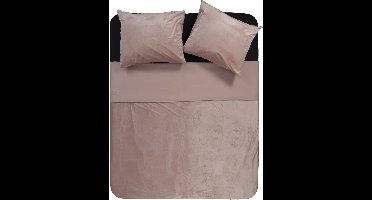 Y-NOT - Fluweel/Velvet - Dekbedovertrek - Tweepersoons - 200x200/220 cm - Roze