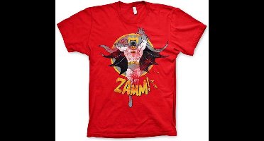 DC Comics Batman Heren Tshirt -S- Zamm! Rood