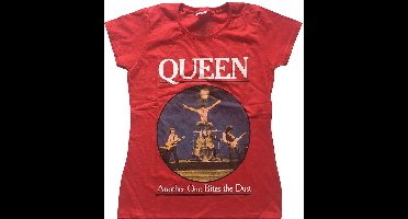 Queen - One Bites The Dust Dames T-shirt - S - Rood