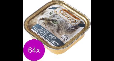 Mister Stuzzy Cat Paté 100 g - Kattenvoer - 64 x Rund