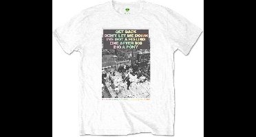 The Beatles - Rooftop Songs Gradient Heren T-shirt - S - Wit
