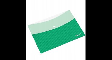 Groen-witte PP A4 envelopmap