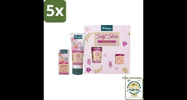 5 x Kneipp - Soft Skin Favourites Geschenkset - Amandelbloesem - Grootverpakking - Kneipp Soft Skin Amandelbloesem - Huidverzorging Geschenkset - Douchegel - Huidolie - Amandelolie