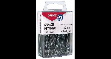 Metalen Kantoorklemmen 50mm - 40 Stuks - Zilverkleurig