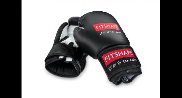 Fitshape (Kick)Bokshandschoenen zwart/wit leer 10