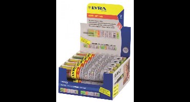 Lyra Vulpotlodenset 12-delig voor lyra zwart/rood/geel