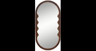 Miroir Homy ovale 35x70cm marron