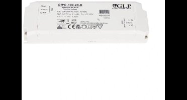 Professionele compacte dimbare led driver 24V - 100W