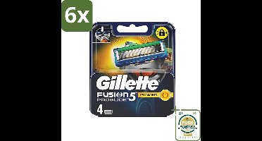 Gillette - Fusion 5 ProGlide Power - Precisie en comfort - 4 Navulscheermesjes - Voordeelverpakking - 6 stuks - Scheren mesjes - Scheren voor mannen