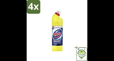 Glorix Original - Toiletreiniger - Dikke Bleek - Intensieve Reiniger - 750 ml - Voordeelverpakking - 4 stuks - Toilet schoonmaak - Toilet reiniger