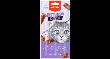 Wanpy - Vleessticks - Eend - Kattensnack - 15 x 3 sticks