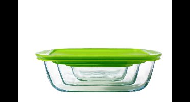 PYREX - Cook & Store Schaal Vierkant Inclusief Deksel - 2,2l