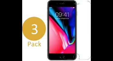 Screenprotector geschikt voor iPhone 8 Plus / 7 Plus - 3x GlassGuard Screen Protector