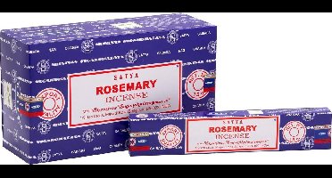 Satya rosemary wierook - rozemarijn wierookstokjes - 12 doosjes van 15 gram