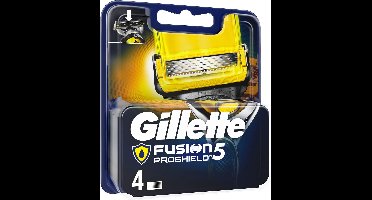 Gillette Fusion 5 Proshield Scheermesjes - Yellow 4 stuks