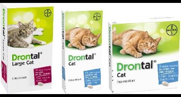 Drontal Large Cat Ontworming - Grote Kat - 24 tabletten